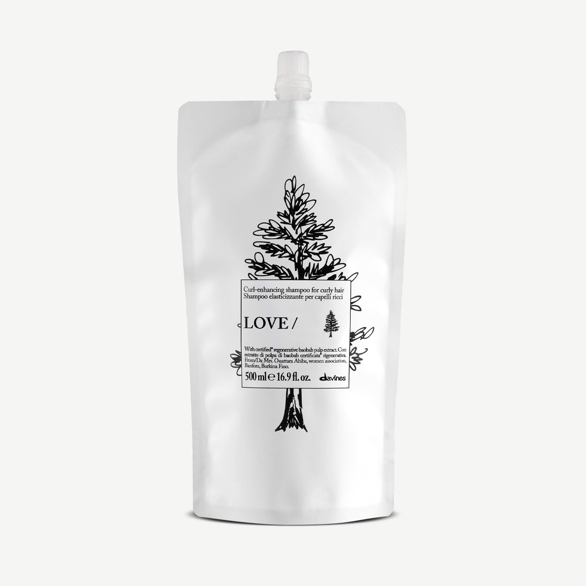 LOVE CURL Shampoo Refill Pouch - Davines Cyprus